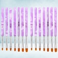 thumbnail image 1 of unbranded 14Ud Pinceles Para Nail Art Con Punta Redonda Para Francesas Y 3D, 1 of 8