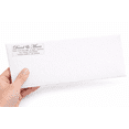 thumbnail image 4 of Clear Return Address Labels for Envelopes - Matte Frosted Clear Transparent Stickers, Custom Printed Personalized Labels, 5 Sheets, 150 Labels Total - Edwardian Script, Up to 4 Lines of text, 4 of 8