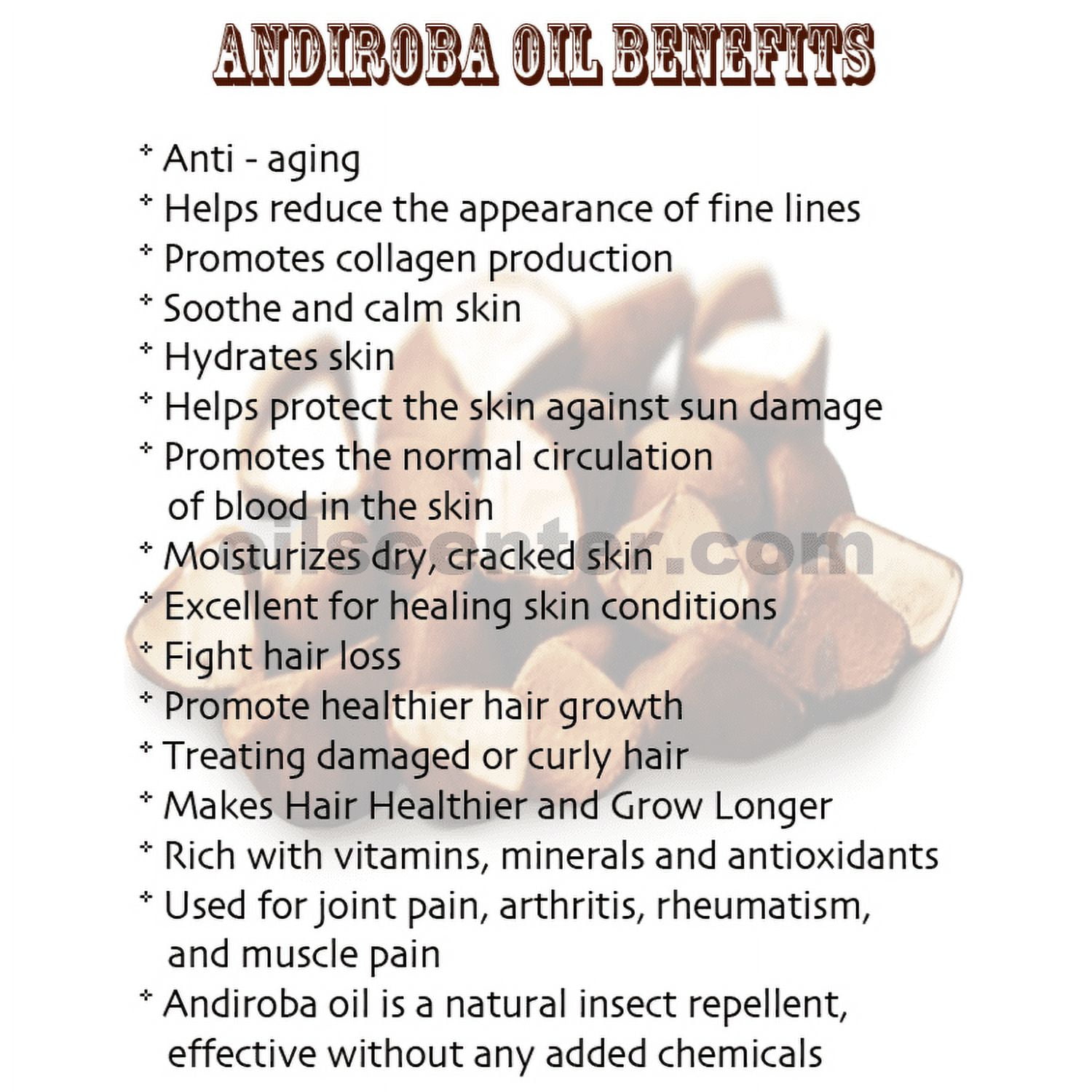 Andiroba Seed Oil Unrefined Virgin Organic Cold Pressed Raw Pure 8 oz