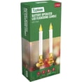 thumbnail image 2 of Tupkee Flickering LED Window Candles Set of 2 Battery-Operated Flameless Christmas Candles with Flickering Flame & Timer for Holiday Window & Home Decoration - Pack of 2 - Total 4 Candles, 2 of 2