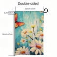 thumbnail image 3 of PHYHOO Spring Daisy Garden Flag Double Sided Floral Butterfly Yard Outdoor Burlap Outside Decoration Flag White, 3 of 6