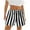 Black, variant on Jalioing Women's Lounge Shorts Elastic Waist Striped Casual Shorts Summer Fashion Drawstring Beach Shorts
