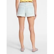 No Boundaries Women's Mid-Rise Denim Shorts, 3 in Inseam, Sizes 00-20