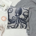 thumbnail image 2 of Shiartex Ocean Beach Pillow Covers Blue Octopus Cushion Covers Coastal Nautical Decorative Pillowcases  White, 2 of 5