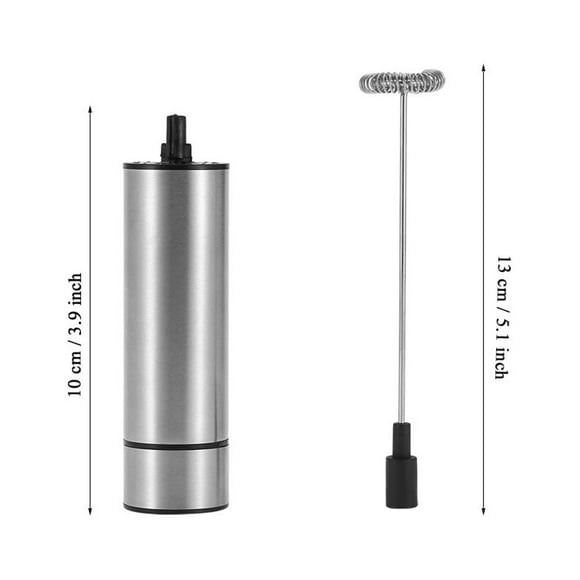 Electric Milk Frother, Premium Stainless Steel Electric Milk Frother High Speed Handheld Foam Maker Drink Mixer Electric Drink Mixer