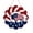 3, variant on 17.7 Inch Patriotic Independence Day Wreath Red White Blue Floral Front Door Hanging Outdoor