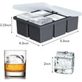 thumbnail image 5 of HWZWT Cocktail Large Square Ice Trays 2 Pack Silicone Old Fashioned Ice Trays 2 Pack Silicone Old Fashioned Ice Trays 2 Inch Giant Whiskey Ice Trays 2 Inch Giant Whiskey Ice Trays, 5 of 5