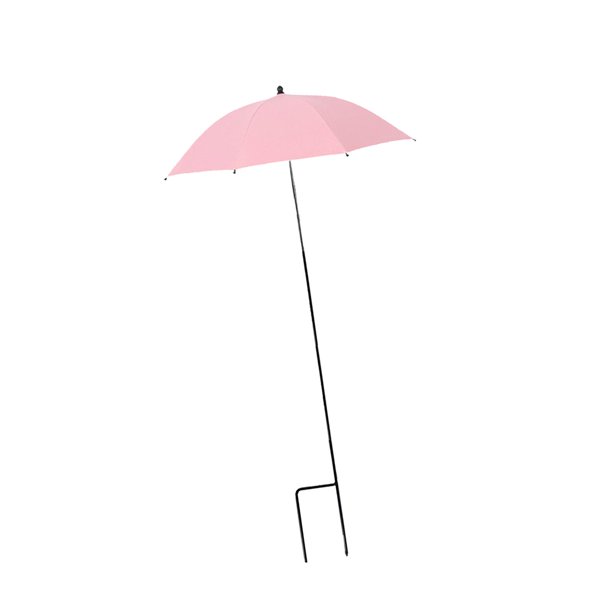 Sombrilla para plantas de exterior, sombrilla de jardín, ajustable, multifuncional, resistente rosa