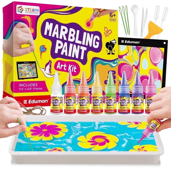 Piano Potato Marbling Paint Art Kit for Kids - Art and Craft Kit Gifts for Girls & Boys Ages 6-12 Years Old - Craft Kits Set - Marble Painting Sets
