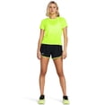 thumbnail image 2 of Pantalones cortos Under Armour para mujer Fly by negro/amarillo, talla L, 2 of 5