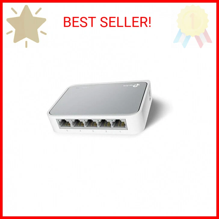 CIRCLE- Tp-Link 5 Port 10/100 Mbps Fast Ethernet Switch | Desktop Ethernet Splitter | Et