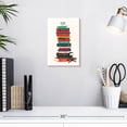 thumbnail image 3 of Elephant Stock Read More Book Stack Wall Art - Vertical Canvas Wall Art - Living Room Wall Decor - Pop Culture Canvas - Orange And Black Decor - 8" x 12", 3 of 8