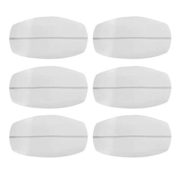 KAKOWELY 6PCS Silicone Shoulder Pads Non-slip Invisible Shoulder Pad Decompression Shoulder Pads Bra Silicone Shoulder Pad for Women Wearing White,3.54"X1.97"X0.2"