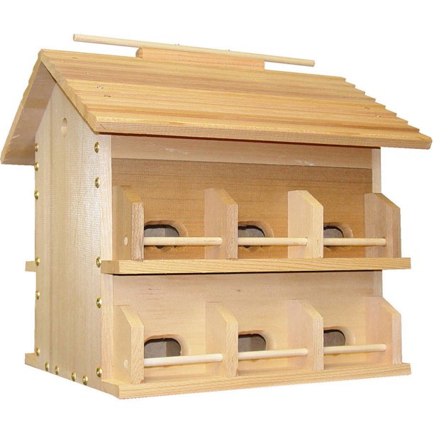 Heath Outdoor Products Wood Starling Resistant Martin Bird House