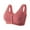 Red, variant on RYRJJ Daisy Bras Front Snaps Full Coverage Bras Women's Plus Size Lace Trim Wirefree Front Button Closure Everyday Bra Comfortable Easy Close Sports Bras(Red,36)