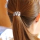 thumbnail image 4 of 2 llaveros colgantes con estampado de leopardo para mujer, pulseras elásticas para el pelo, accesorios para el cabello, 4 of 5