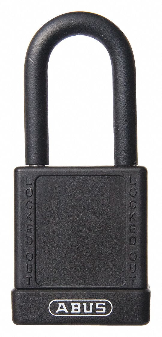 Abus Lockout Padlock,KD,Black,1-3/4'H  74/40 KD BLACK