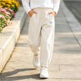 thumbnail image 5 of Edvintorg Winter Sweatpants for Girls Fashion Elastic Waist Casual Corduroy Joggers Pants with Pockets Girls Clothes 1-13 Years, 5 of 7