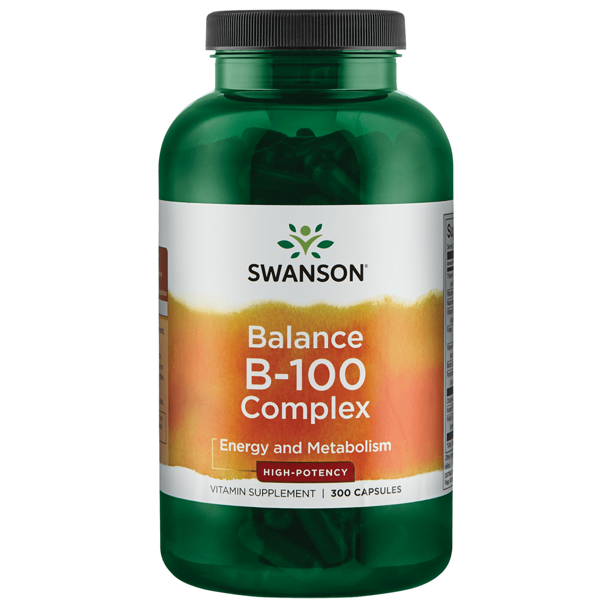 Swanson High Potency Balance B-100 Complex Capsules, 300 Count