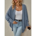 thumbnail image 5 of PTHTECHUS Womens Cardigan Open Front Sweater for Women No Button Knit Cardigan Casual Long Sleeve Outerwear with Pockets, 5 of 7