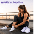 thumbnail image 4 of Weavra Athletic Ankle Socks for Men & Women, Breathable Cushioned Comfort, 6 Pairs - Moisture Wicking Mesh Knit, 4 of 5