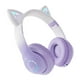 thumbnail image 4 of Auriculares para juegos,Over Ear Auriculares Auriculares Inalámbrico suave,Auriculares para juegos con sonido envolvente estéreo HD,Luces LED estéreo Auriculares con orejas de blanco morado, 4 of 9