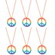 thumbnail image 1 of Notas de la orden de compra: 6PCS collar colorido del símbolo de la paz Collar del símbolo de la paz de Halloween gafas pendientes del símbolo de la paz accesorios del traje ANGGREK  Otros, 1 of 5