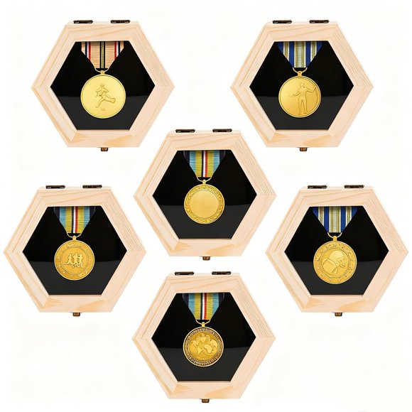 Expositor de medallas BiJun, colgador de vitrinas para medallas