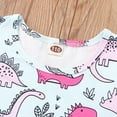 thumbnail image 5 of Gvdentm Easter Dress Toddler Summer Dresses for Girls Dress Dinosaur Clothes Kids Sleeveless Sundress(Pink,3-4 Years), 5 of 8