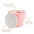 thumbnail image 5 of Munchkin® C’est Silicone!™ Collapsible Toddler Snack Catcher® Cup with Lid, Coral, Unisex, 5 of 5