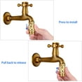 thumbnail image 3 of SanNinw 4 Sets Garden Hose Quick Connect Solid Brass Male and Female Fittings, 3/4 Inch GHT, 3 of 8