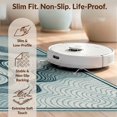 thumbnail image 6 of Design&I 2'x3' Ultra Soft Door Mat, Themed Abstract Beachy Nautical Wave Center Theme Aesthetic Ocean Flowing None Fluffy Washable Easy Care Indoor rug for Bedside Entryway, 6 of 7