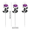thumbnail image 3 of PEIBang 3Pcs Halloween Rose Flowers,Artificial Silk Roses Flowers with Skeleton Hand,Long Stem Bouquets for Home Wedding Party Decor, 3 of 6