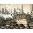 thumbnail image 2 of Daniels, Matthew 18x15 Black Ornate Wood Framed with Double Matting Museum Art Print Titled - The Station-Chicago, 2 of 4