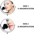 thumbnail image 4 of Elegant Magnifying Vanity Mirror, Retractable Bathroom Mirror 360 Degree Swivel, With Space Saving Design And Extendable Arm For Bathroom, Guest Toilet, Hotel (Chrome Finish), 4 of 8