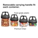 thumbnail image 3 of Set de Contenedores para Almacenamiento de Alimentos SELEWARE Apilables Herméticos de 917 ml, 3 of 9