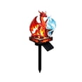 thumbnail image 2 of Dragon Legacy Ember & Ice Edition Solar Garden Light, Dual Dragon Luminous Outdoor Statue, Gothic Medieval Halloween Patio Decor, Special Gift for Dragon Lovers, 2 of 9