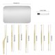 thumbnail image 5 of Earpicks Sticks Set de acero inoxidable Oído Pick Spoon Spiral Earwax Remover Salon DIY Curette Pickers Limpieza Herramientas Oro 8 Paquetes Monstrate CE001732-02B, 5 of 7