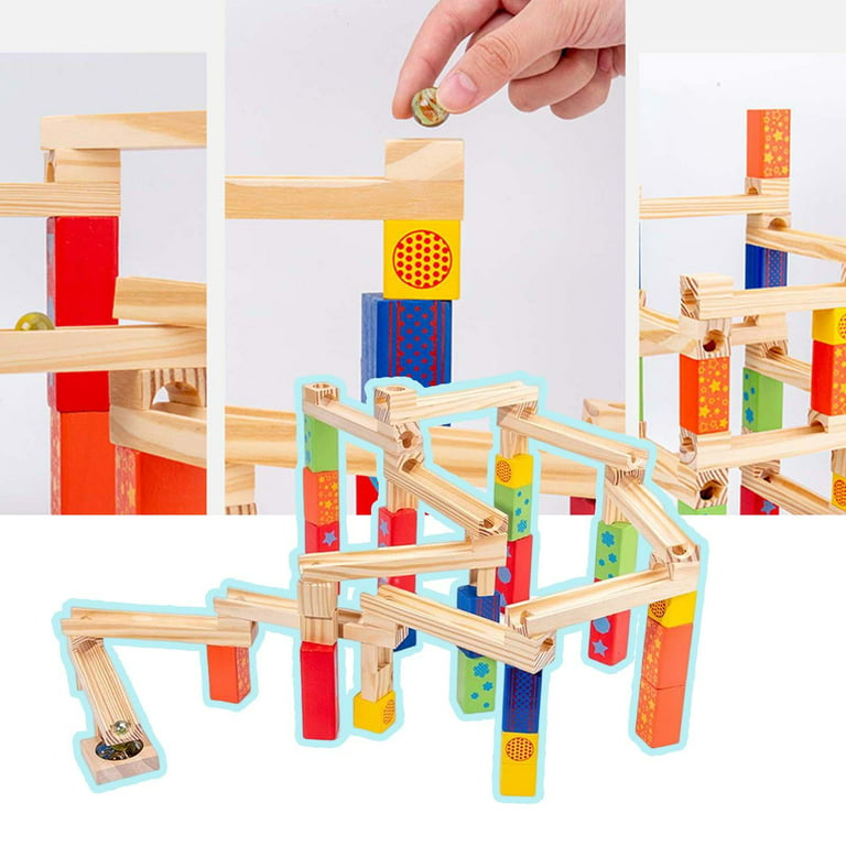 Marble Runs For Kids Ages 4-6 Marble Track Building Games Construction  Building Blocks Toy Learning