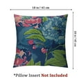 thumbnail image 4 of Shiartex Pillow Cover Case Flowers Floral Pattern Chinoiserie Style with Invisible Zipper,Cushion Cover Throw Pillowcase for Home Decorative Couch Sofa Bedroom, Peonies in Navy Multi Colors 2pcs White, 4 of 7