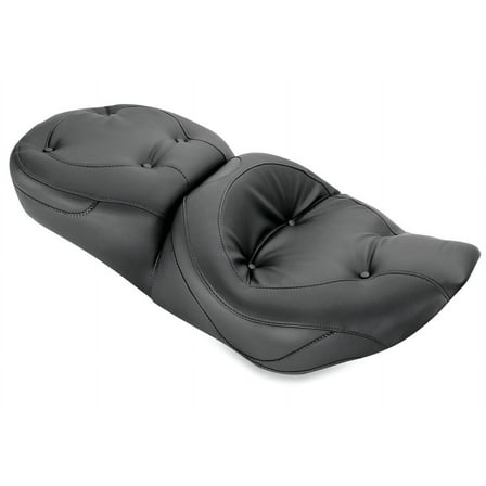 Mustang 1pc Regal Black Touring Seat (75465)