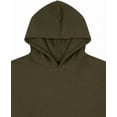 thumbnail image 5 of Milltex Oversized Hoodie for Women 280 GSM Heavyweight Fleece Pullover Sweatshirt, Relaxed Fit Hooded Sweatshirt with Kangaroo Pocket, Warm Winter Casual Gym Wear Hoodie-OliveGreen, 5 of 5
