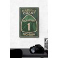 thumbnail image 2 of Highway 1, California, Oceanside, Pacific Coast Highway Sign Birch Wood Wall Sign (12x18 Rustic Home Decor, Ready to Hang Art), 2 of 4