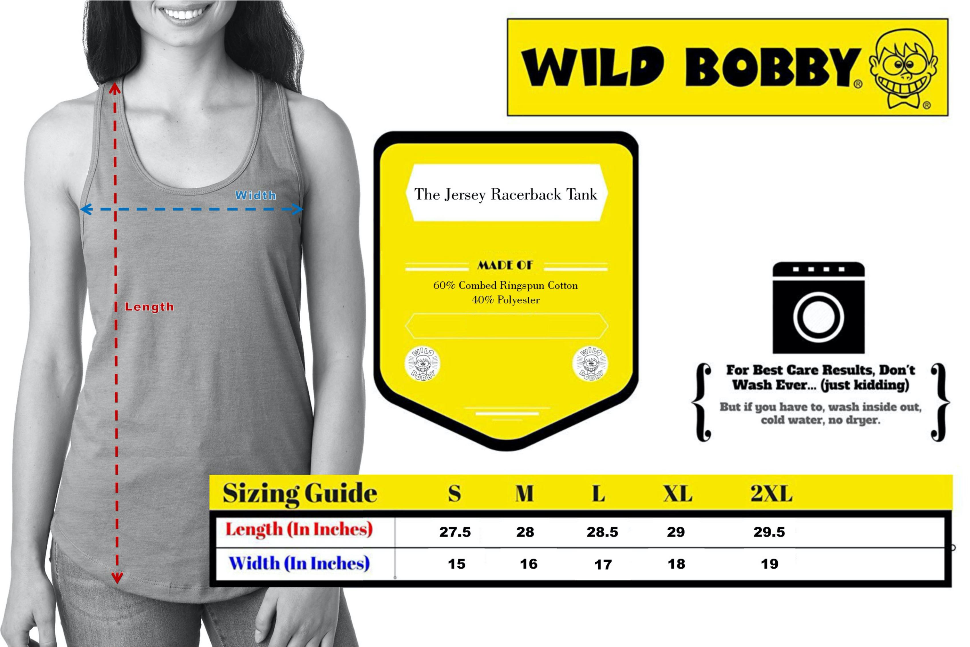 Wild Bobby, Best Mom Ever Mothers Day Gift, Mother's Day, Women Racerback Tank Top, Navy, Large - image 3 of 3