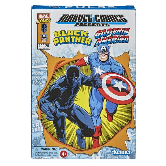 Marvel Child Recollect Action Figures, Plastic Black, 2 Pack