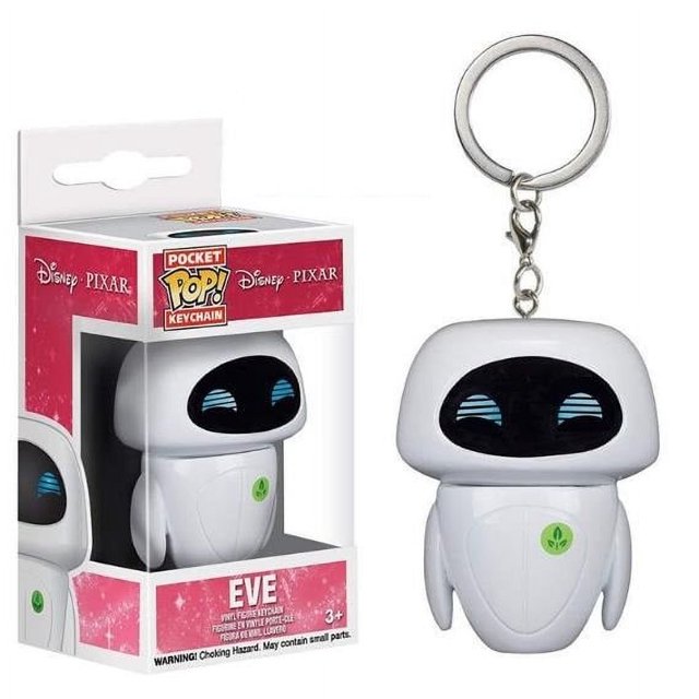 Funko Pixar Film Wall-E Robot EVE Keychain Childr Toy Pvc Action Figure Collection l Toys for Childr wi Retail Box