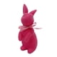 thumbnail image 1 of Figura de conejo flocado, adorno de mesa, centro de mesa de primavera, lindo con lazo rosa, 1 of 9