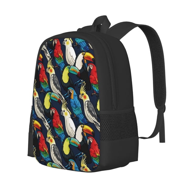 Fotbe Parrot Mochila para Hombre y Mujer - Tela Oxford 600D Resistente - Mochila Impermeable de Gran Capacidad para Escuela, Viajes y Senderismo