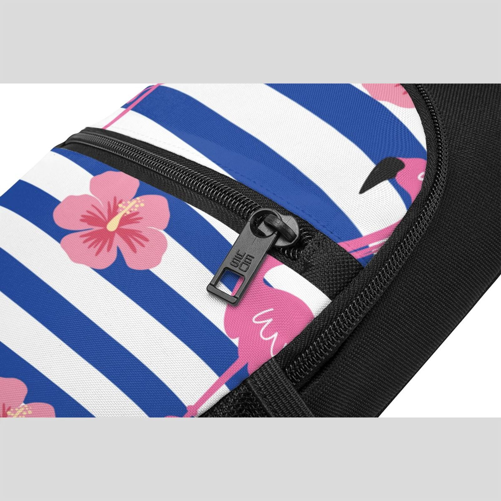 Xecao's Pink Flamingo Print Sling Bag: A Versatile Chest, Shoulder, and Crossbody Backpack for Casual Days Out, Perfect for Both Men and Women