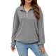 thumbnail image 1 of Suéter Navideño Gibobby sudaderas con media cremallera gris M, 1 of 5